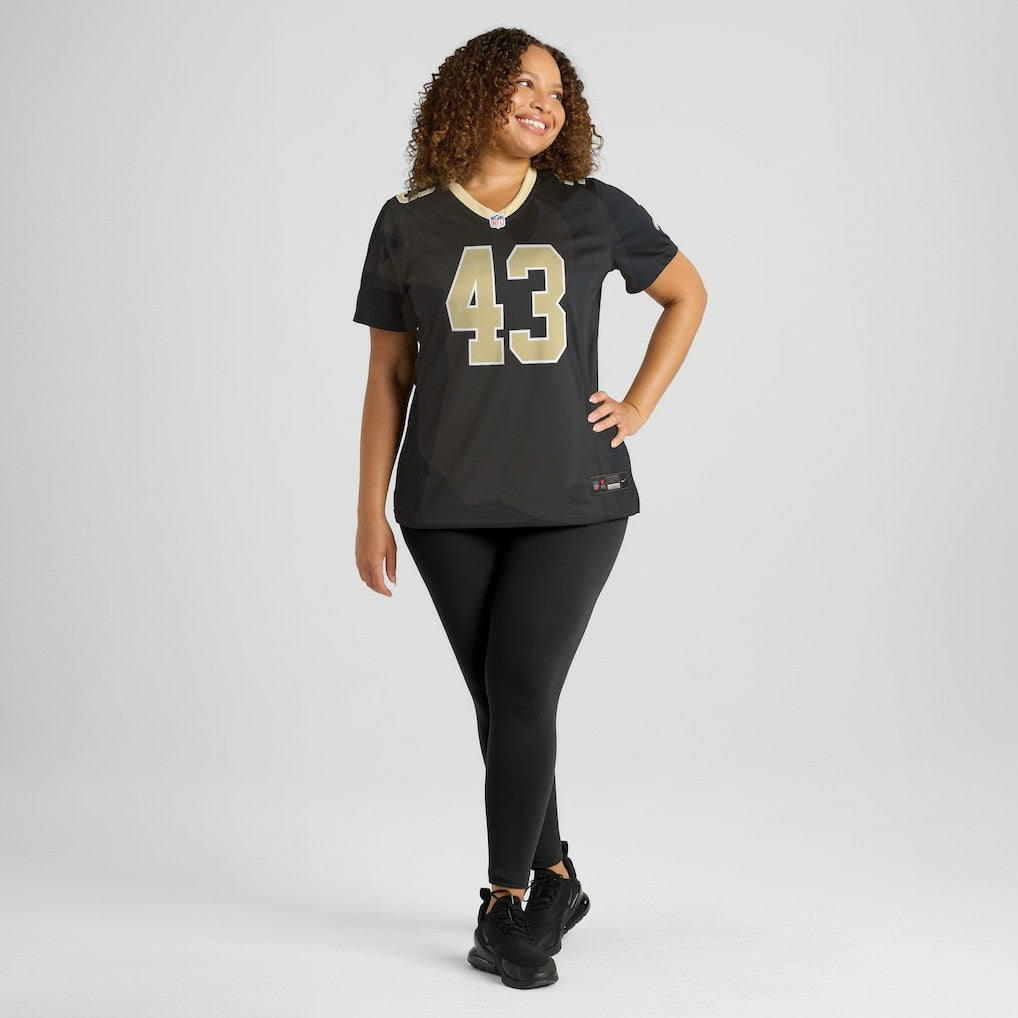 Nike Michael Davis New Orleans Saints Women's Team Game Jersey Black