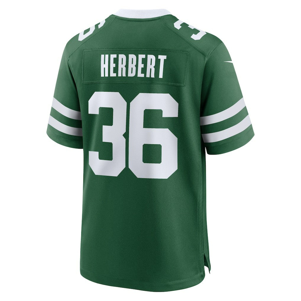 Nike Khalil Herbert New York Jets Team Game Jersey Legacy Green