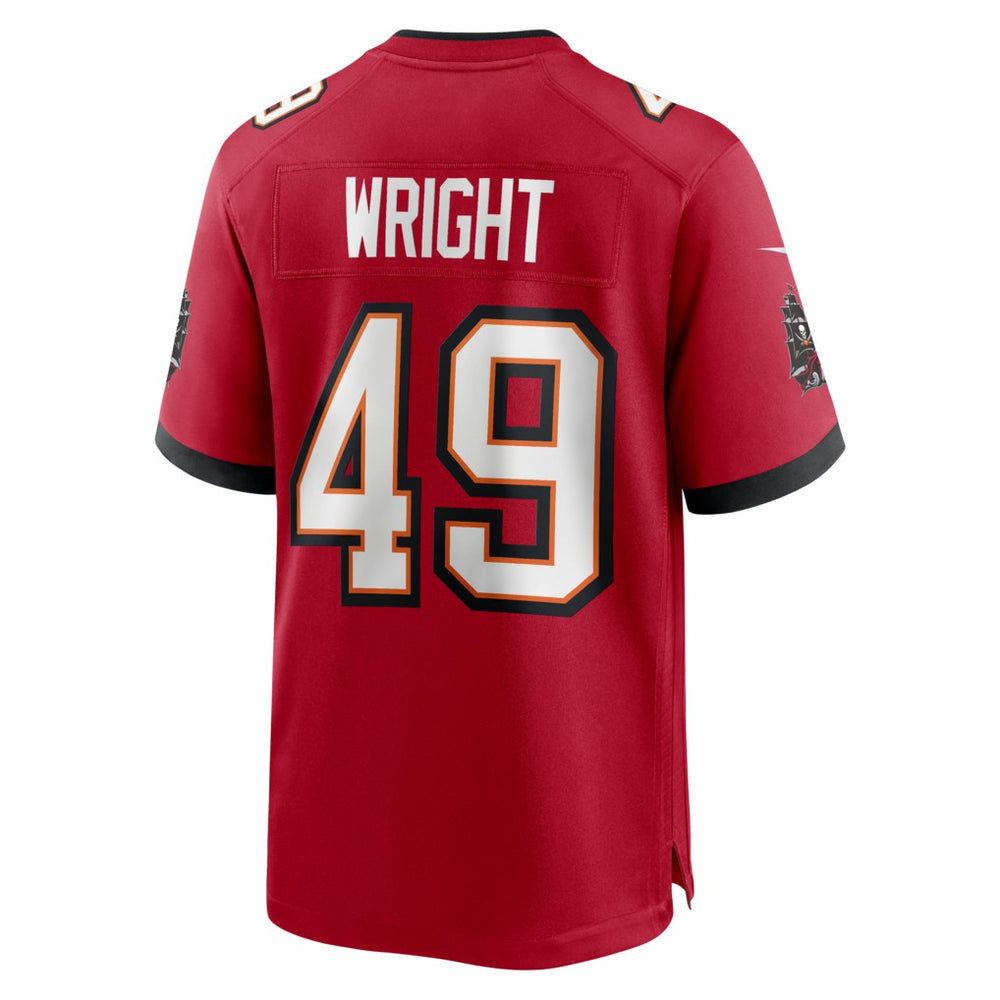 Nike Owen Wright Tampa Bay Buccaneers Team Game Jersey Red