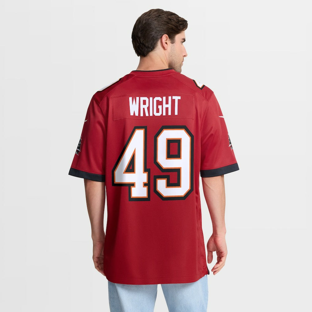 Nike Owen Wright Tampa Bay Buccaneers Team Game Jersey Red
