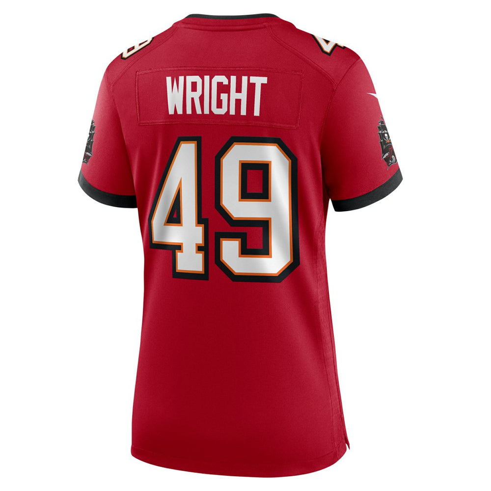 Nike Owen Wright Tampa Bay Buccaneers Women's Team Game Jersey Red