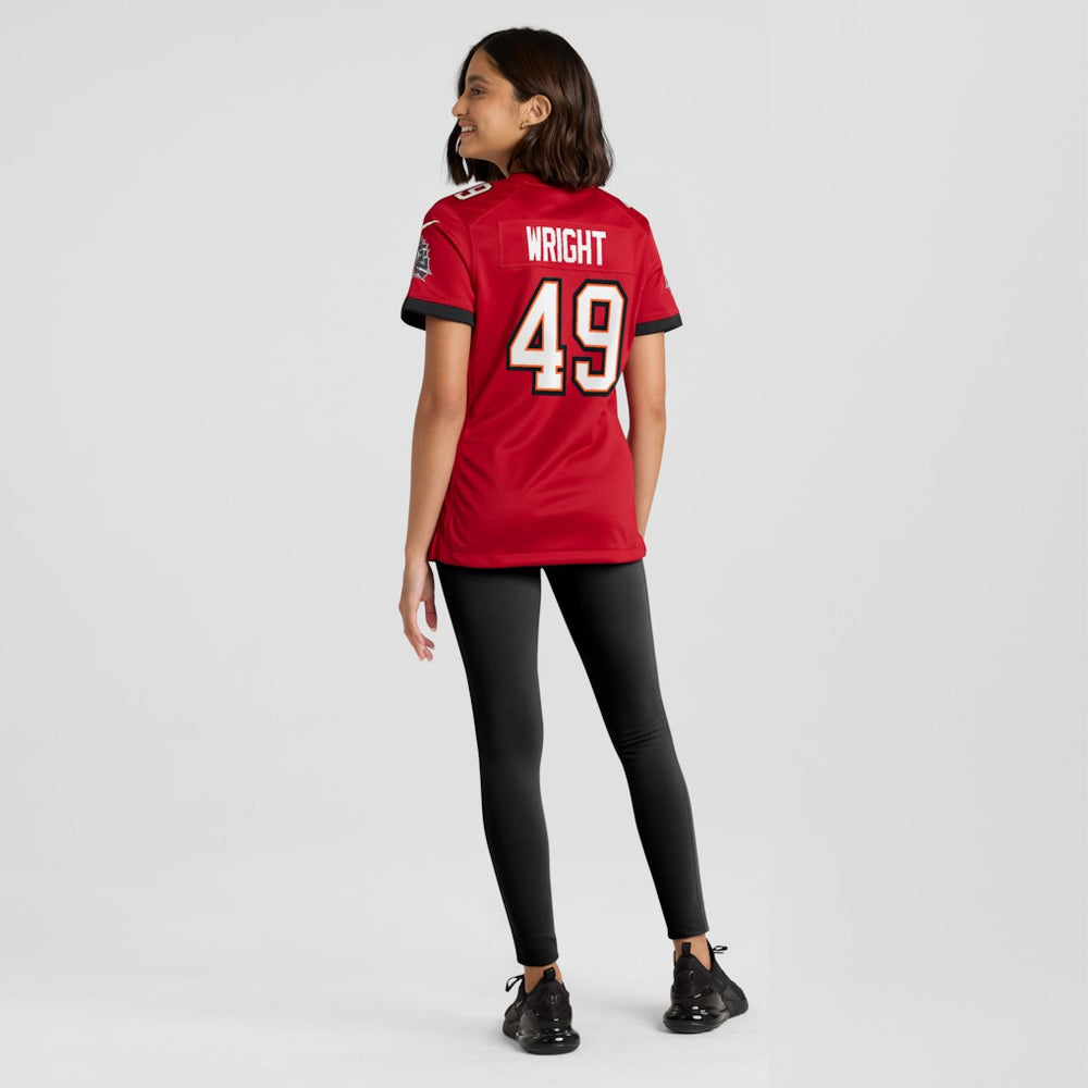 Nike Owen Wright Tampa Bay Buccaneers Women's Team Game Jersey Red