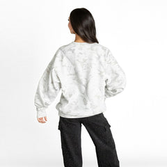Minnesota Vikings Gameday Couture Women's Whiteout Oversized Premium Fleece Sweatshirt Arctic Camo