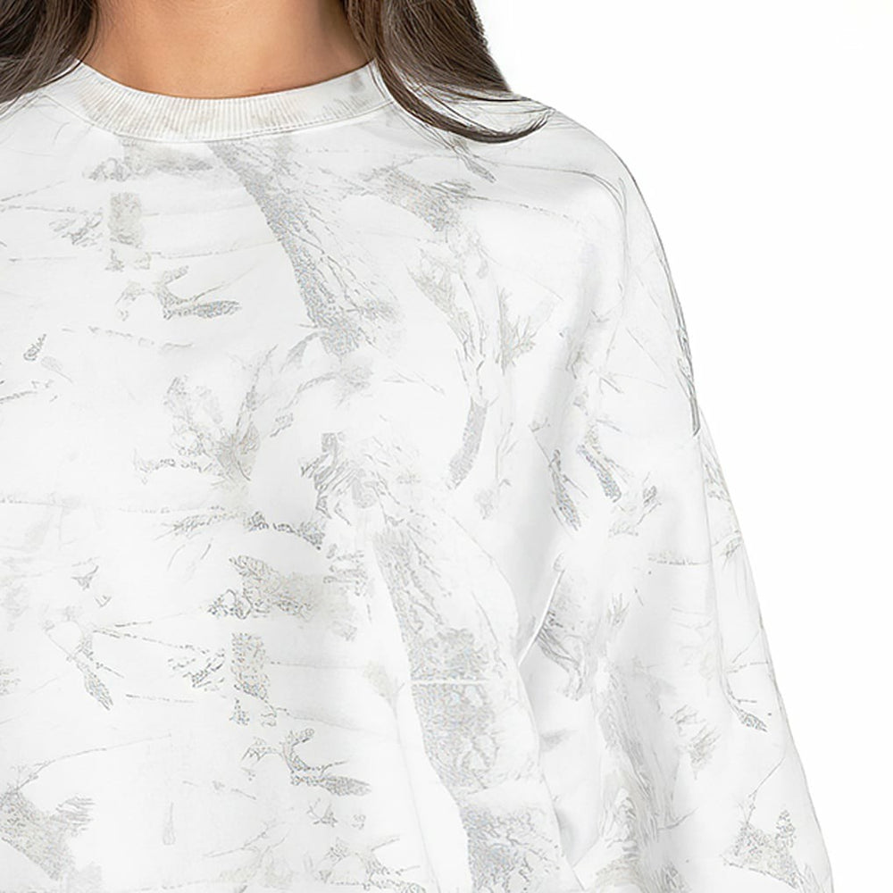 Jacksonville Jaguars Gameday Couture Women's Whiteout Oversized Premium Fleece Sweatshirt Arctic Camo