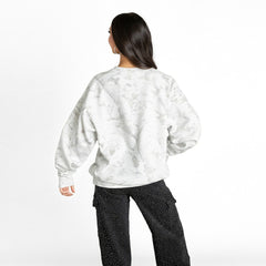 Philadelphia Eagles Gameday Couture Women's Whiteout Oversized Premium Fleece Sweatshirt Arctic Camo
