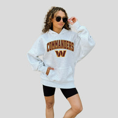 Washington Commanders Gameday Couture Women's Fan Edition Premium Weight Hoodie Ash