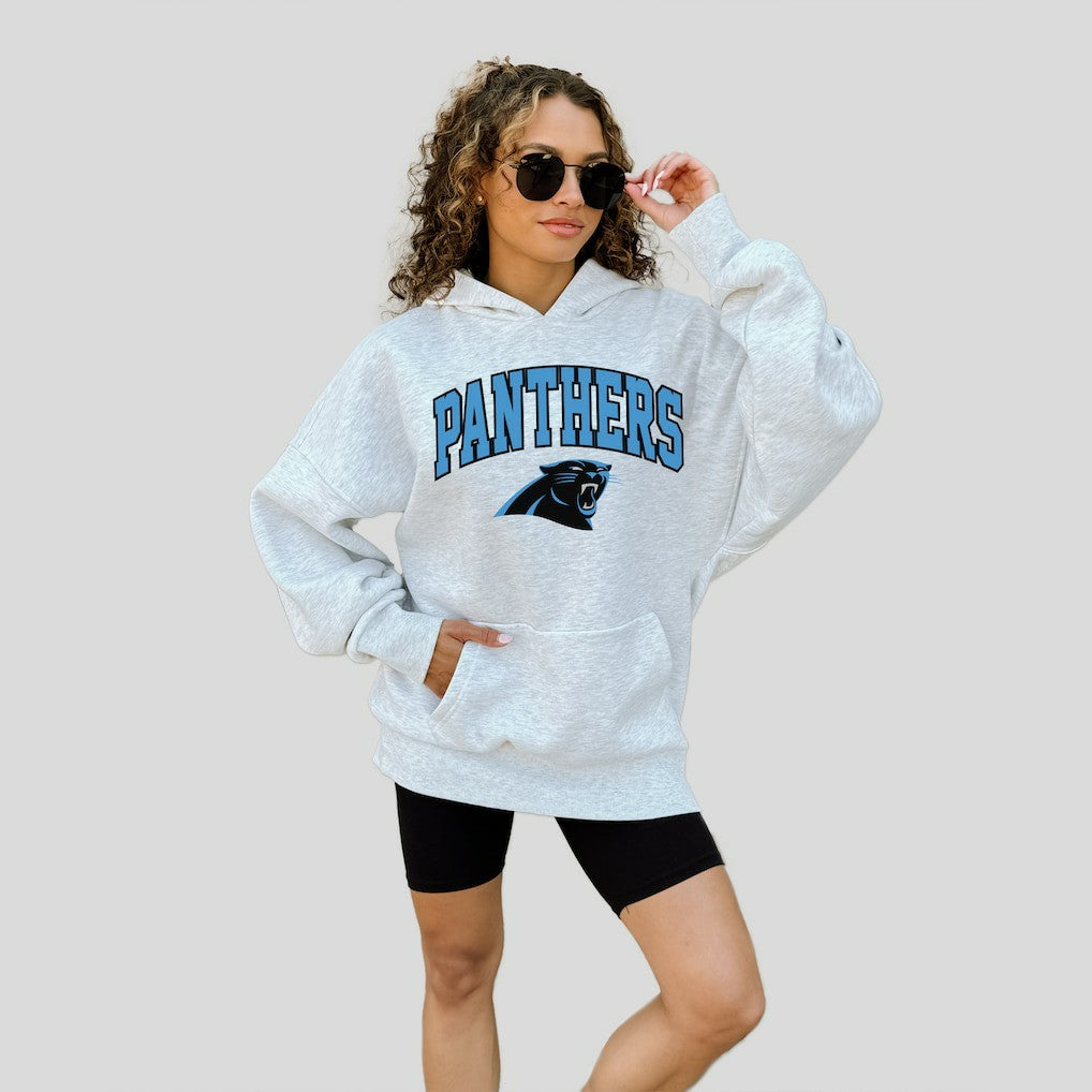 Carolina Panthers Gameday Couture Women's Fan Edition Premium Weight Hoodie Ash