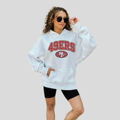 San Francisco 49ers Gameday Couture Women's Fan Edition Premium Weight Hoodie Ash