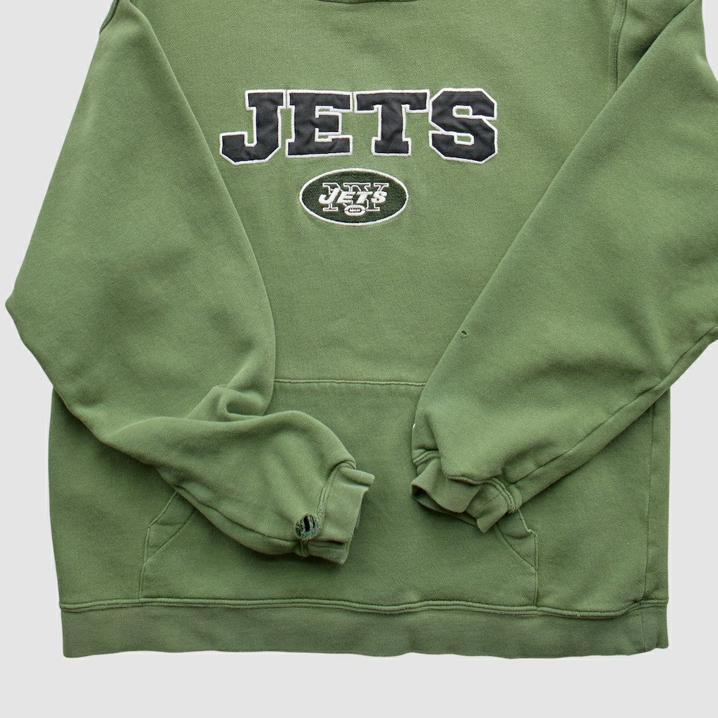 Fanatics New York Jets Reebok 2000s Pullover Sweatshirt Green Vintage