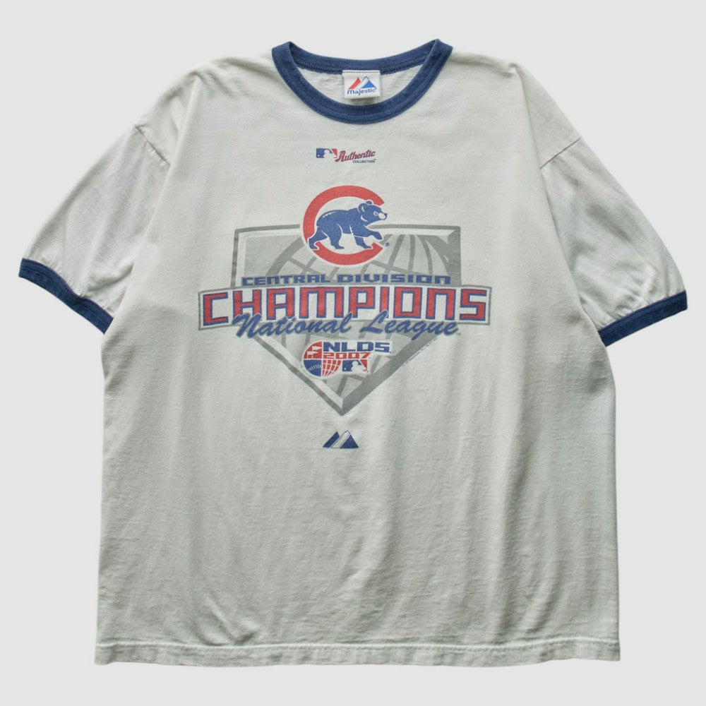 Chicago Cubs Majestic 2007 T-Shirt - White - Vintage - Fanatics Discount