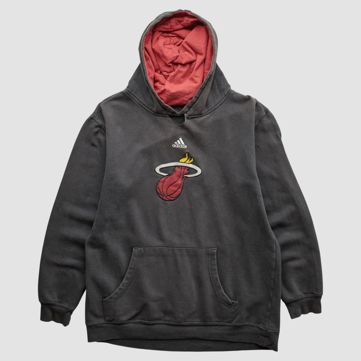 Miami Heat 2000s Pullover Sweatshirt Charcoal Vintage | Adidas Near Me