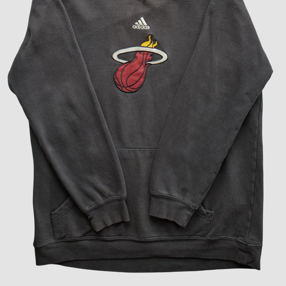 Miami Heat 2000s Pullover Sweatshirt Charcoal Vintage | Adidas Near Me
