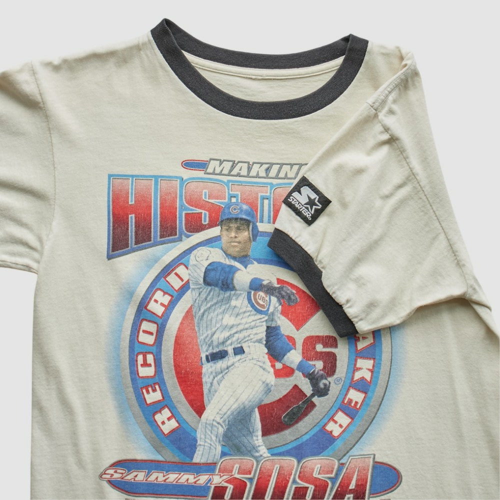 Chicago Cubs Starter 1996 T-Shirt - White - Vintage - Fanatics Online
