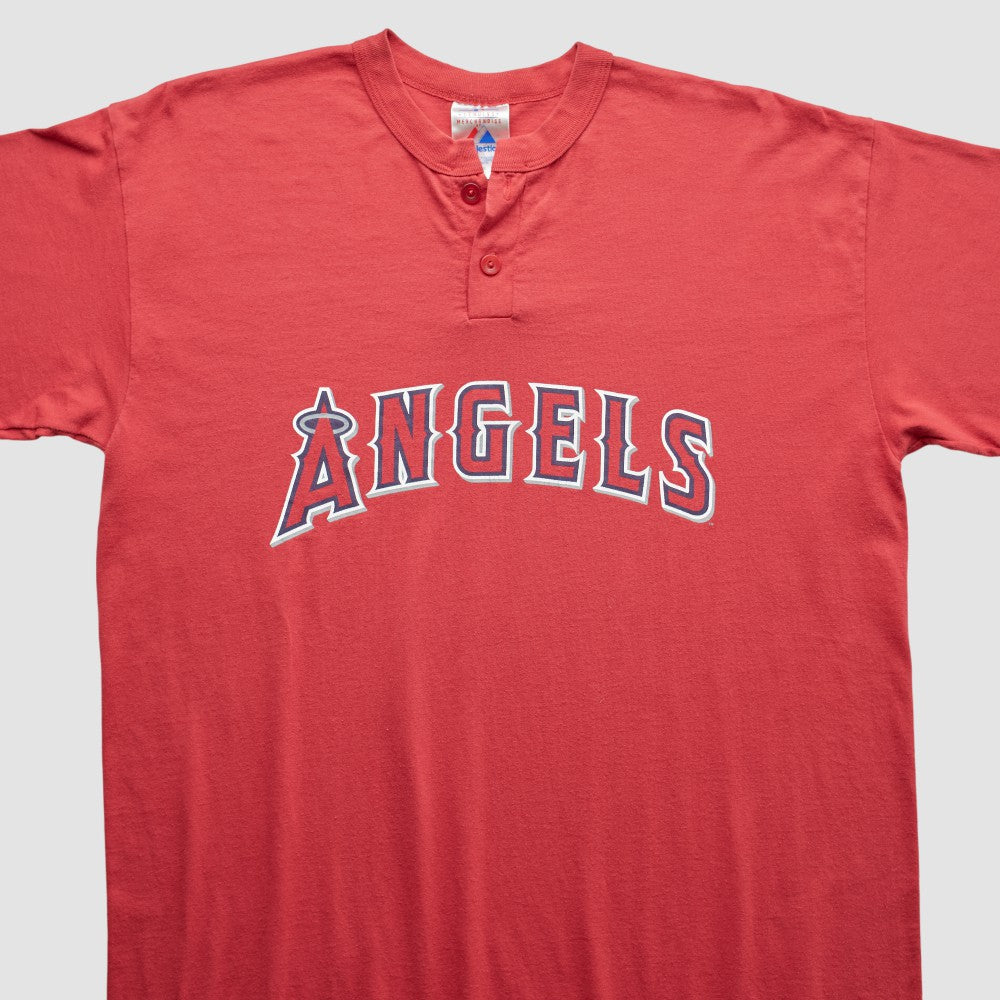 Los Angeles Angels Majestic 2000s T-Shirt - Red - XVintage - Fanatics Online