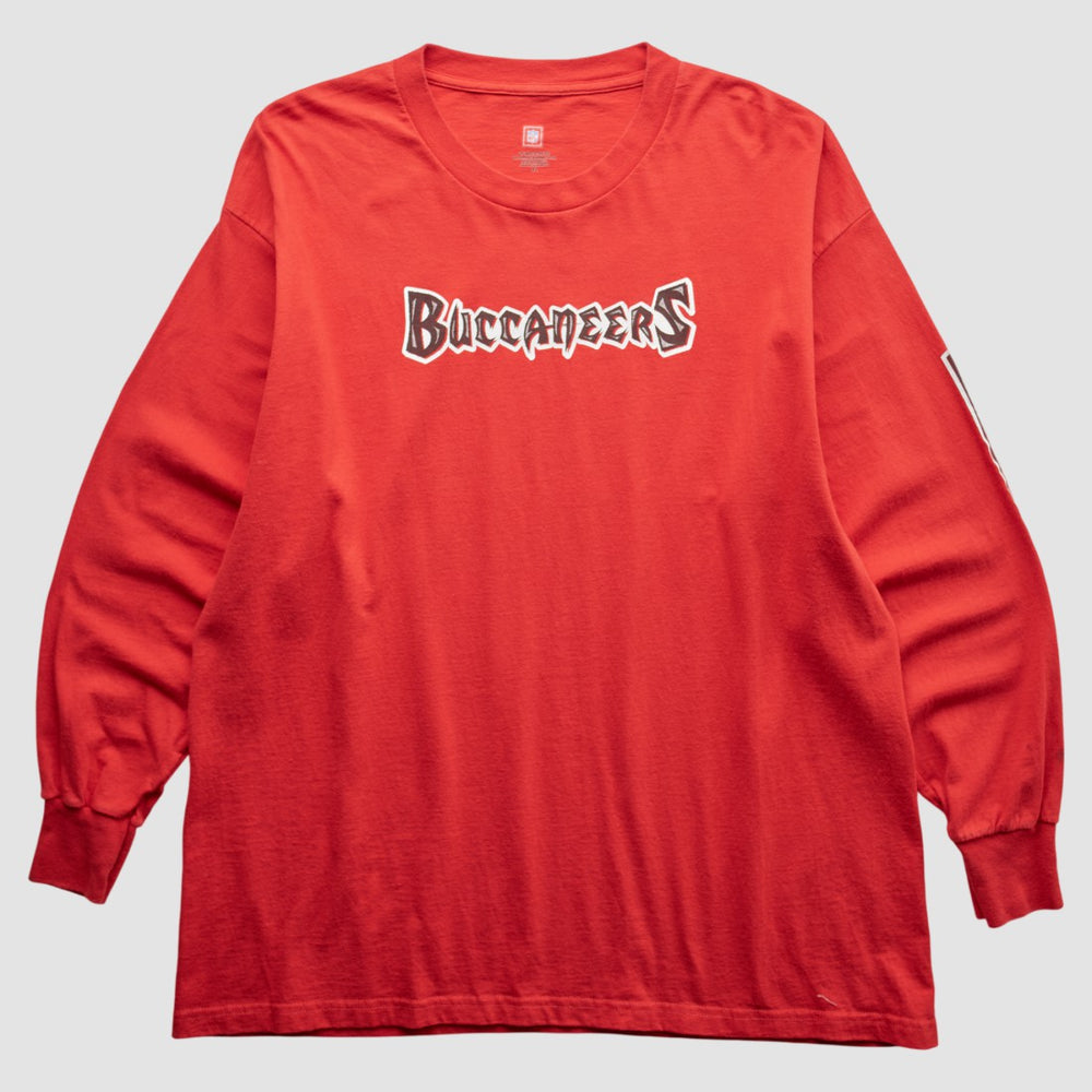 Fanatics Tampa Bay Buccaneers NFL 2000s Long Sleeve T-Shirt Red Vintage
