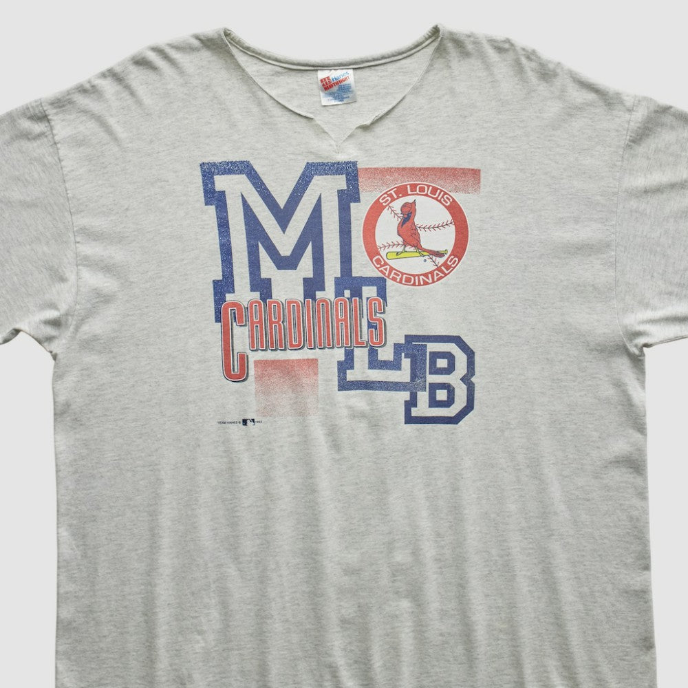 St. Louis Cardinals Hanes 1993 T-Shirt - Heather Gray - 2XVintage - Fanatics Sale