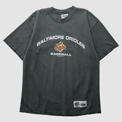 Baltimore Orioles Majestic 1999 T-Shirt - Charcoal - XVintage - Fanatics Sale