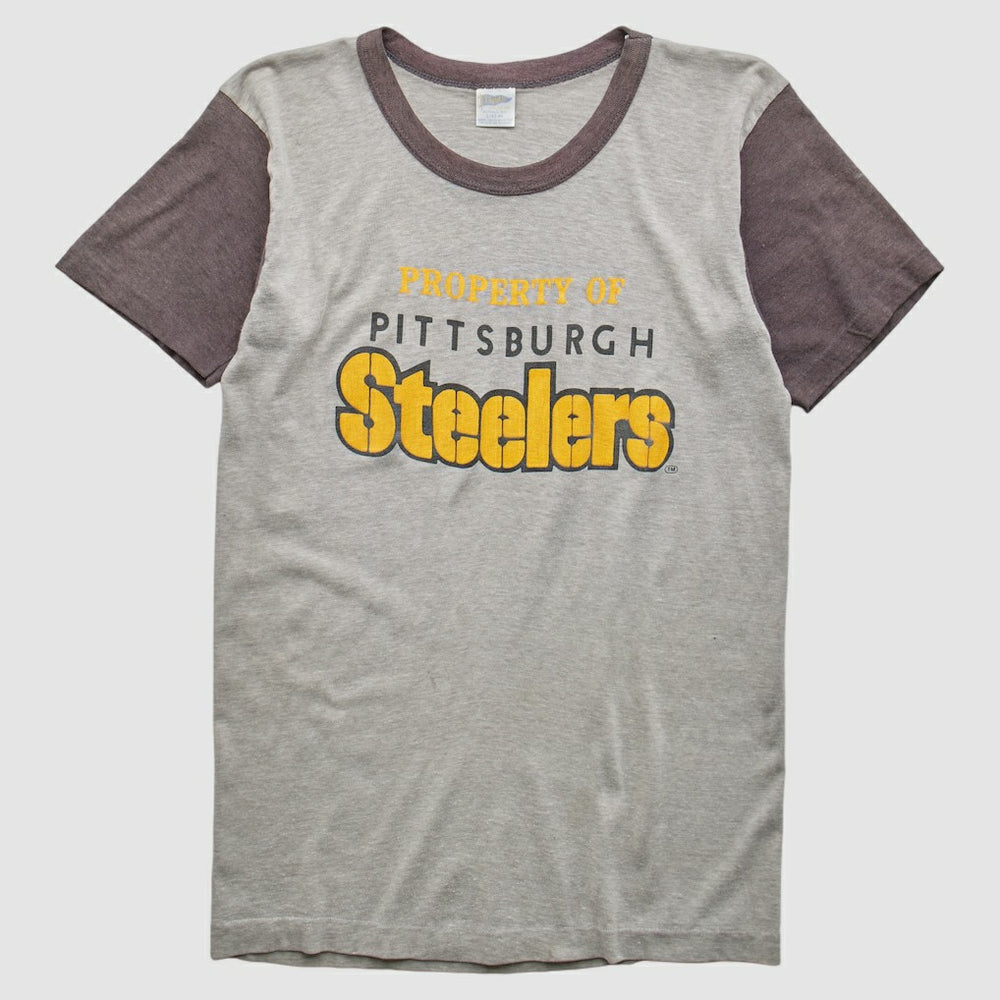 Fanatics Pittsburgh Steelers Trench 80s T-Shirt Heather Gray Vintage
