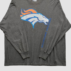 Fanatics Denver Broncos 2010s Long Sleeve T-Shirt Dark Heather Gray Vintage