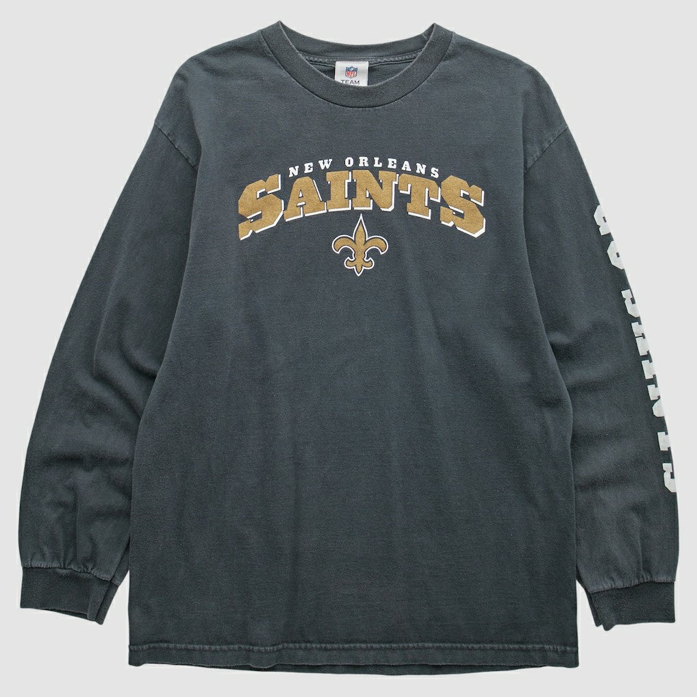 Fanatics New Orleans Saints NFL 2000s Long Sleeve T-Shirt Black Vintage