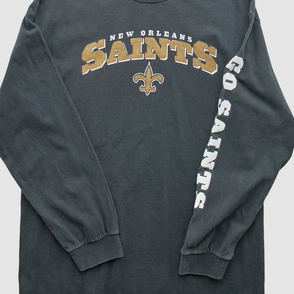 Fanatics New Orleans Saints NFL 2000s Long Sleeve T-Shirt Black Vintage