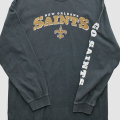 Fanatics New Orleans Saints NFL 2000s Long Sleeve T-Shirt Black Vintage