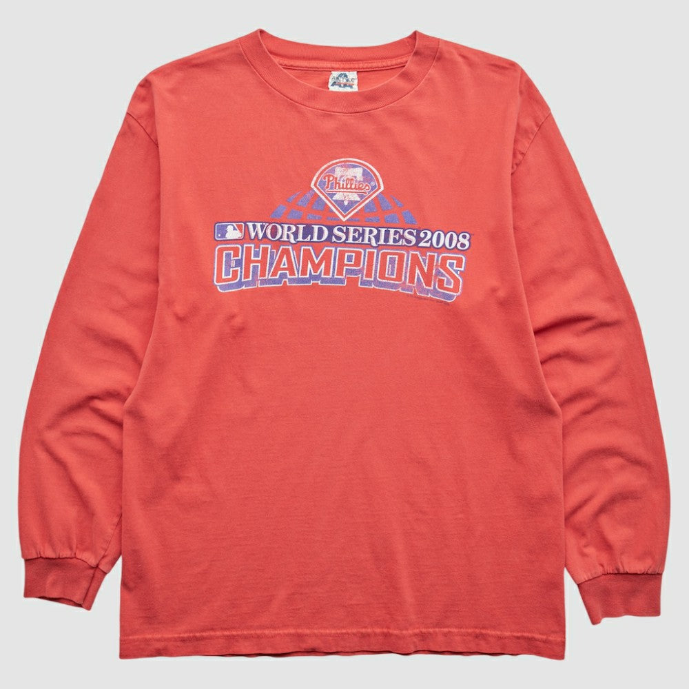 Philadelphia Phillies 2008 Long Sleeve T-Shirt - Red - Vintage - Fanatics Lifestyle