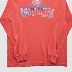 Philadelphia Phillies 2008 Long Sleeve T-Shirt - Red - Vintage - Fanatics Lifestyle