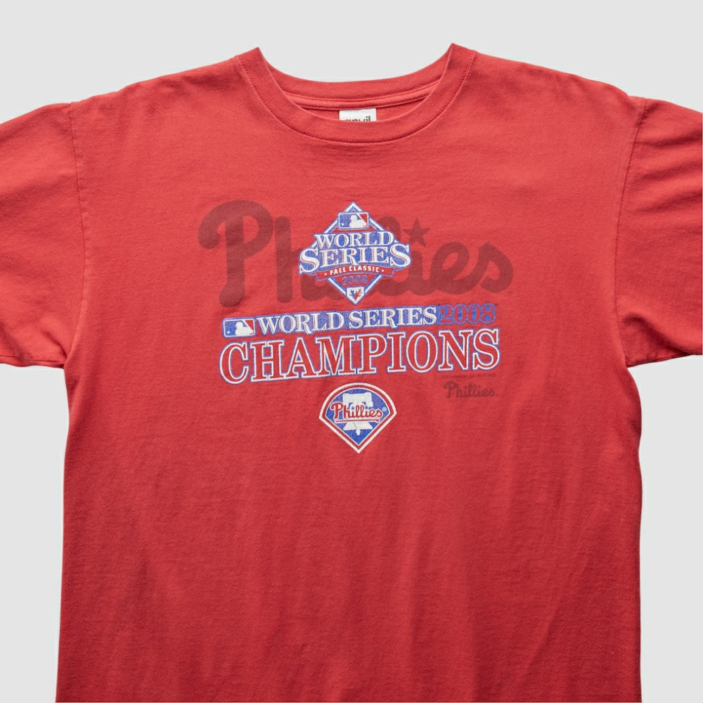 Philadelphia Phillies 2008 T-Shirt - Red - Vintage - Fanatics Discount