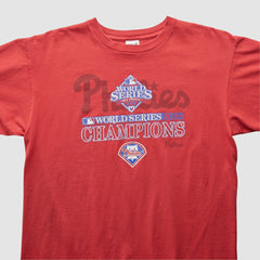 Philadelphia Phillies 2008 T-Shirt - Red - Vintage - Fanatics Discount