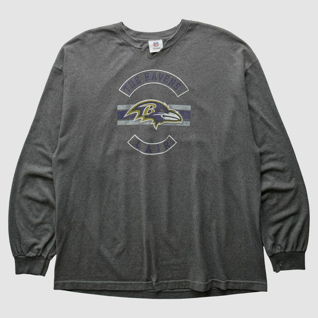 Fanatics Baltimore Ravens NFL 2010s Long Sleeve T-Shirt Dark Heather Gray Vintage