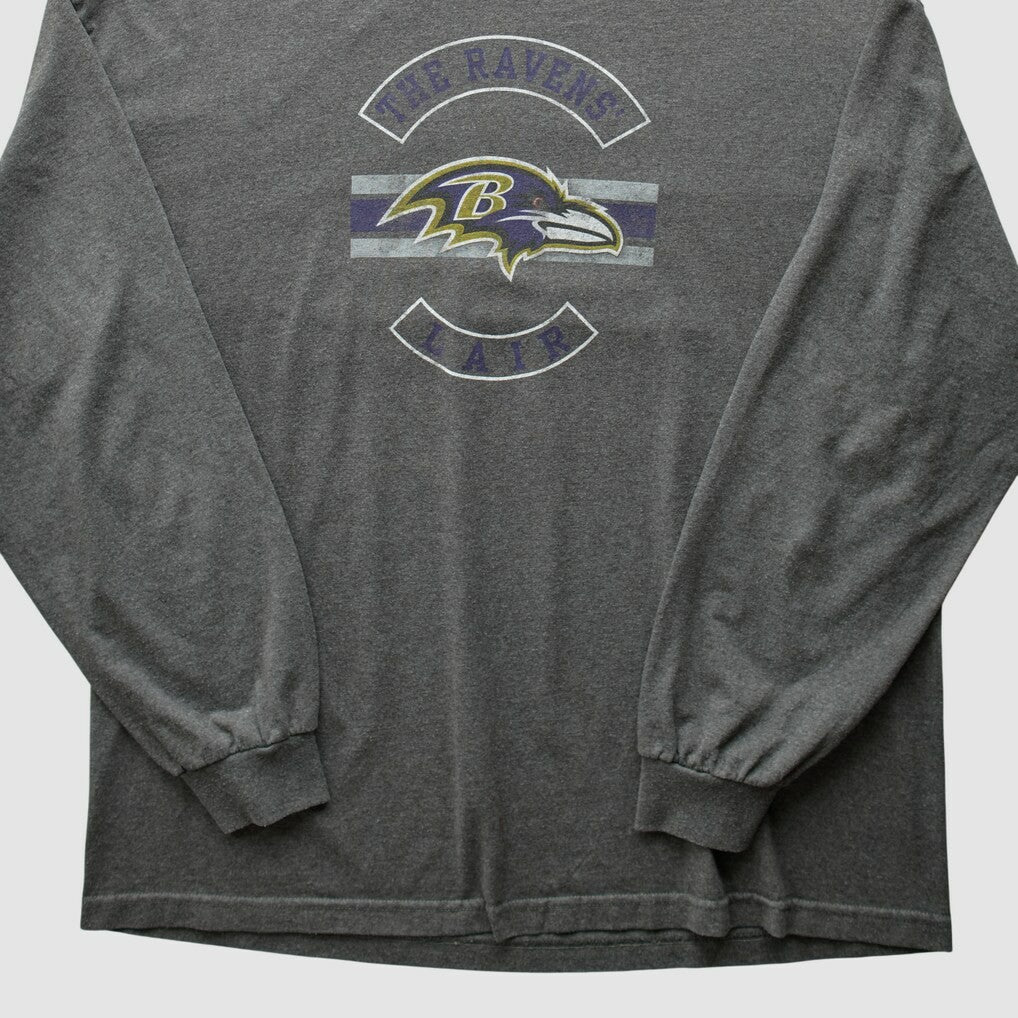 Fanatics Baltimore Ravens NFL 2010s Long Sleeve T-Shirt Dark Heather Gray Vintage
