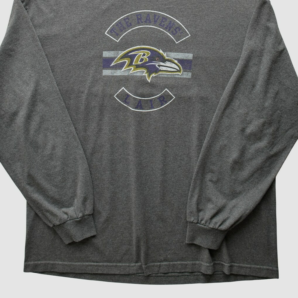 Fanatics Baltimore Ravens NFL 2010s Long Sleeve T-Shirt Dark Heather Gray Vintage