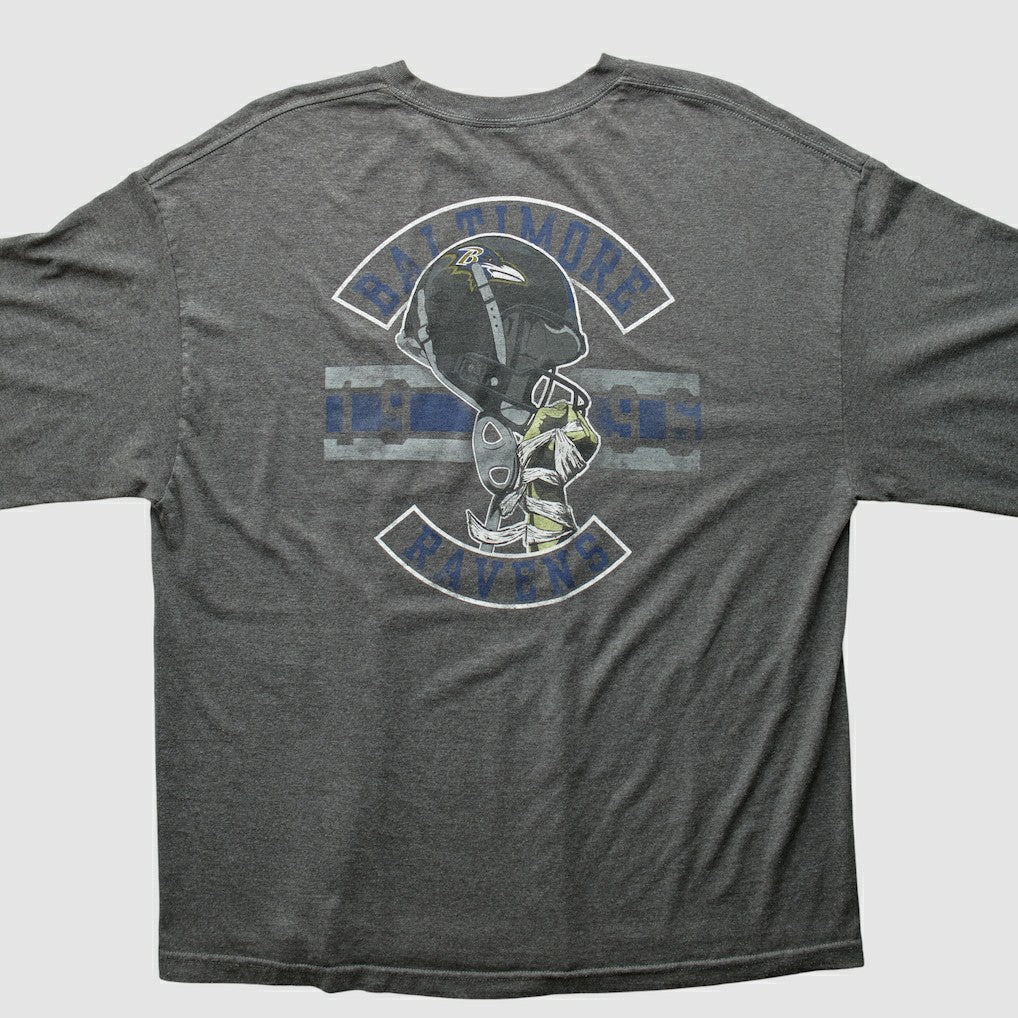 Fanatics Baltimore Ravens NFL 2010s Long Sleeve T-Shirt Dark Heather Gray Vintage