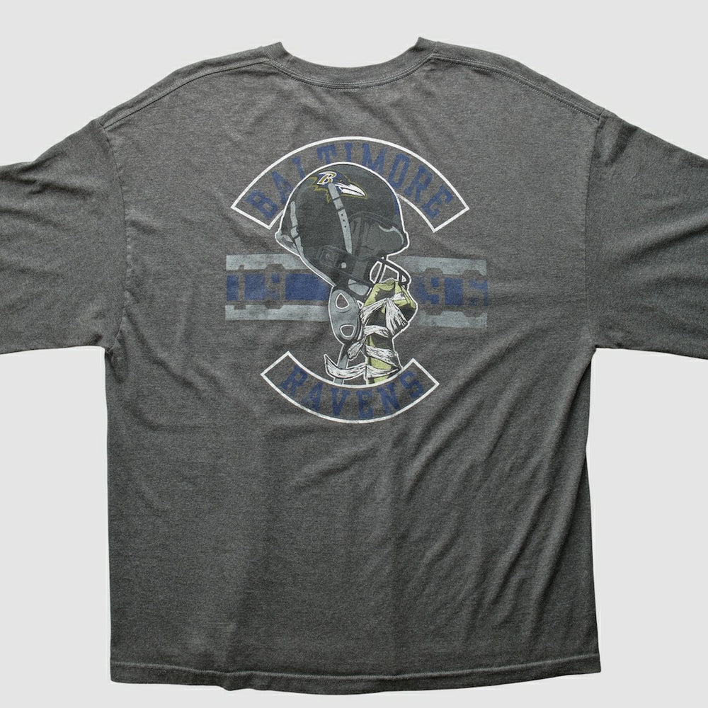 Fanatics Baltimore Ravens NFL 2010s Long Sleeve T-Shirt Dark Heather Gray Vintage