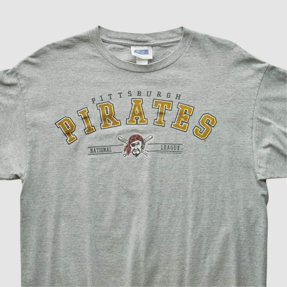 Pittsburgh Pirates 2000s T-Shirt - Heather Gray - Vintage - Fanatics Discount