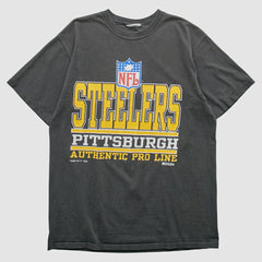 Fanatics Pittsburgh Steelers Russell 1995 Pullover T-Shirt Black Vintage