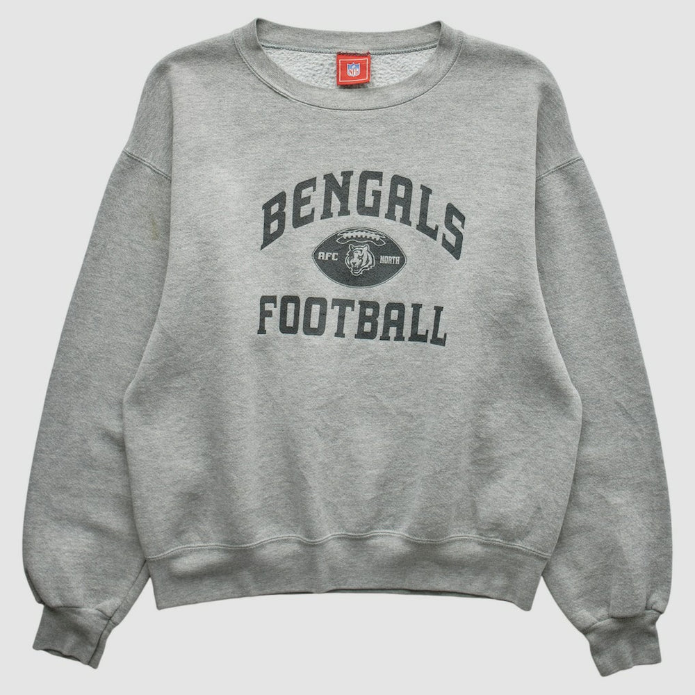 Fanatics Cincinnati Bengals NFL 2000s Pullover Sweatshirt Heather Gray Vintage