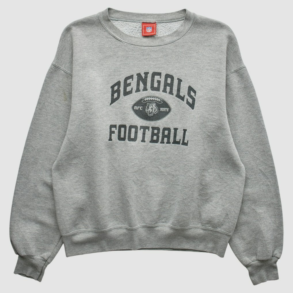 Fanatics Cincinnati Bengals NFL 2000s Pullover Sweatshirt Heather Gray Vintage