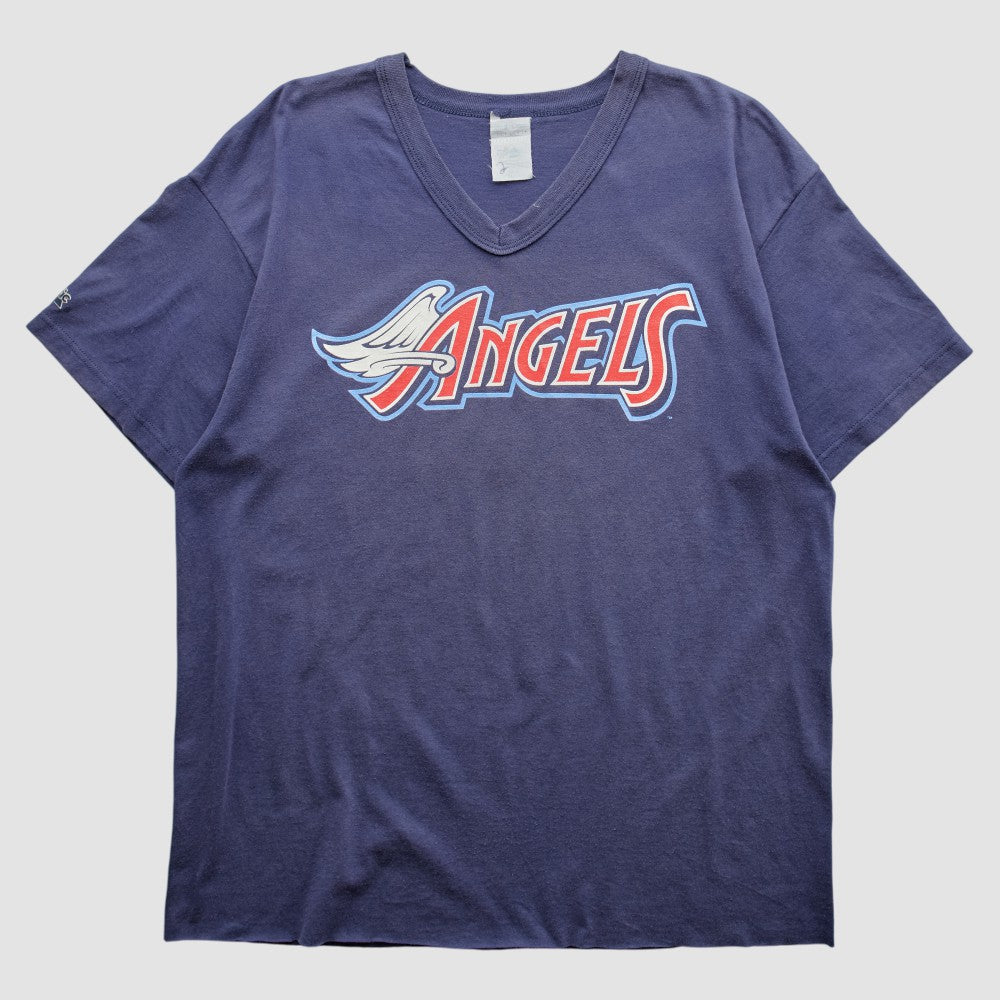 Los Angeles Angels Majestic 2000s T-Shirt - Navy - Vintage - Fanatics on Sale