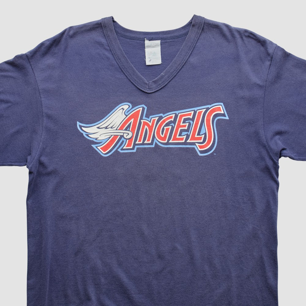 Los Angeles Angels Majestic 2000s T-Shirt - Navy - Vintage - Fanatics on Sale