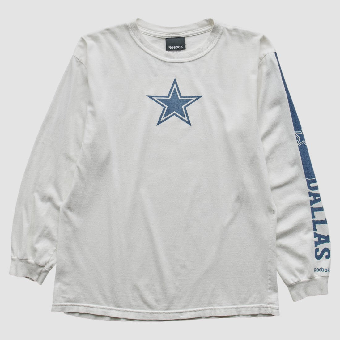 Fanatics Dallas Cowboys Reebok 2010s Long Sleeve T-Shirt White Vintage