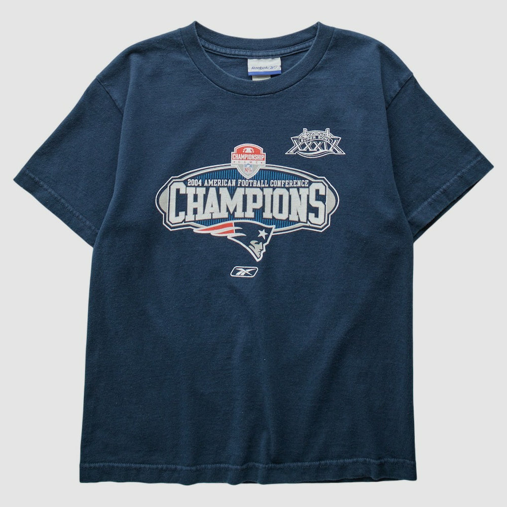 Fanatics New England Patriots Reebok 2004 T-Shirt Navy Vintage