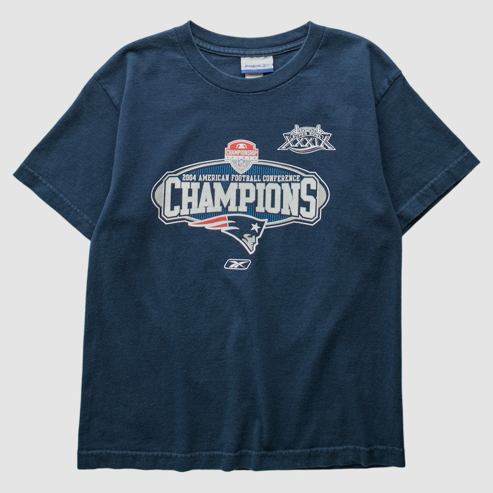 Fanatics New England Patriots Reebok 2004 T-Shirt Navy Vintage