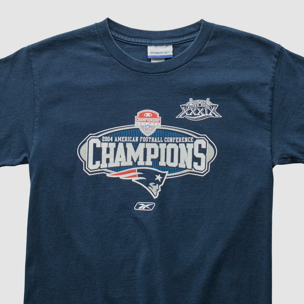 Fanatics New England Patriots Reebok 2004 T-Shirt Navy Vintage