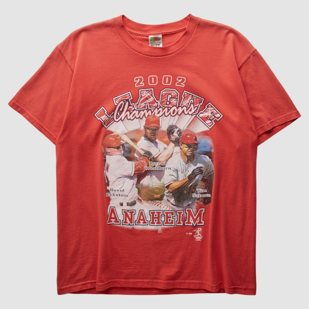 Los Angeles Angels 2002 T-Shirt - Red - Vintage - Fanatics Sale