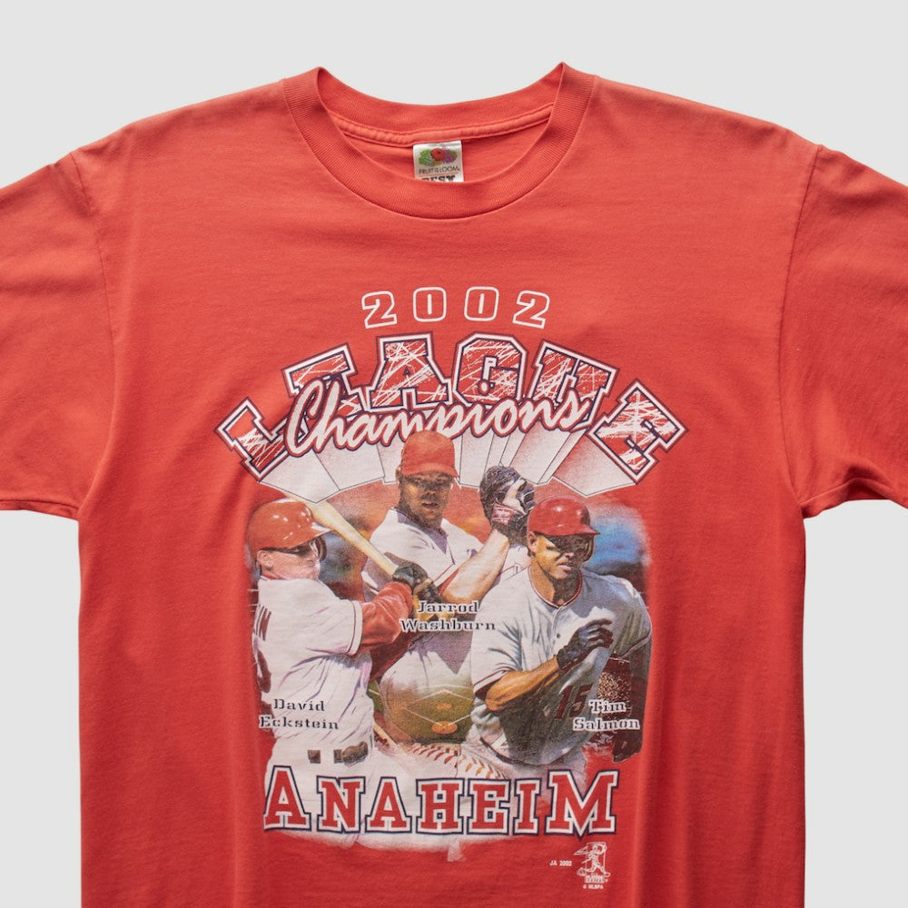 Los Angeles Angels 2002 T-Shirt - Red - Vintage - Fanatics Sale