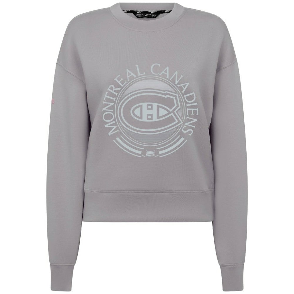 Montreal Canadiens Levelwear Women's Slate & Snow Sponge Tri-Blend Sweatshirt - Gray - NHL 203561074