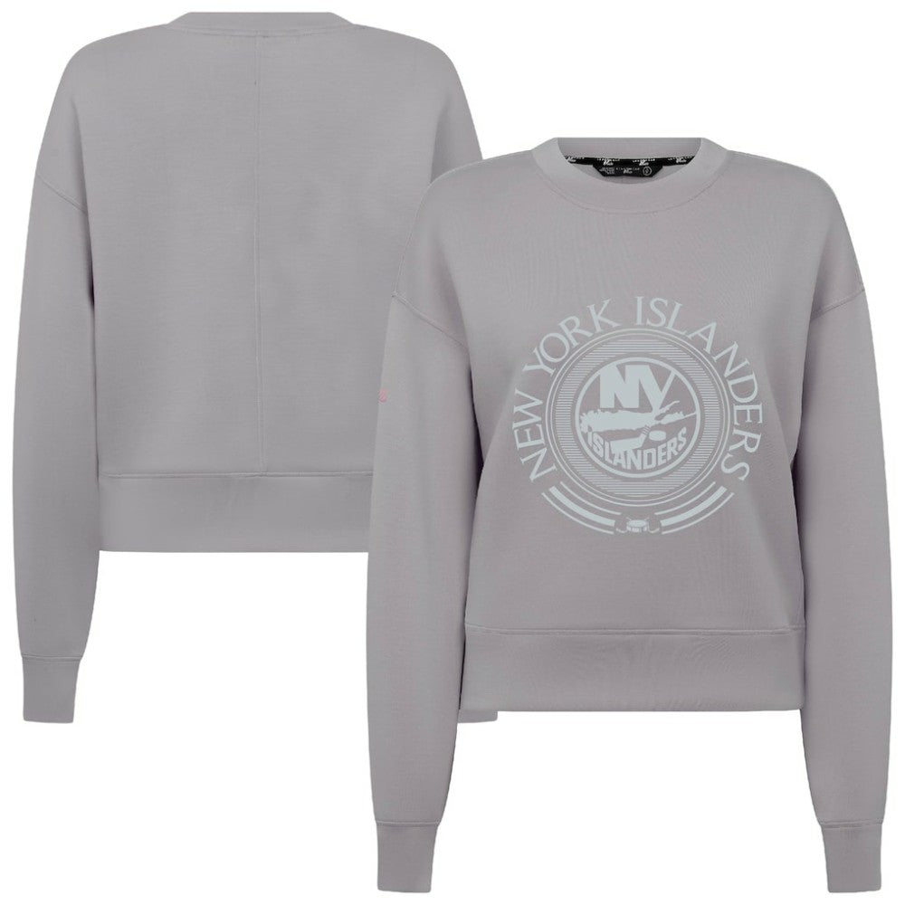 New York Islanders Levelwear Women's Slate & Snow Sponge Tri-Blend Sweatshirt - Gray - NHL 203561080