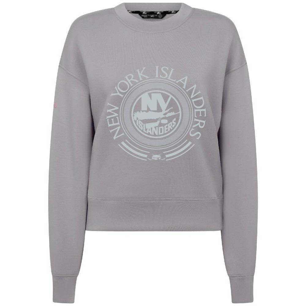 New York Islanders Levelwear Women's Slate & Snow Sponge Tri-Blend Sweatshirt - Gray - NHL 203561080